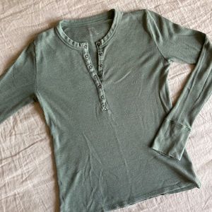 aerie Waffle Long Sleeve Henley